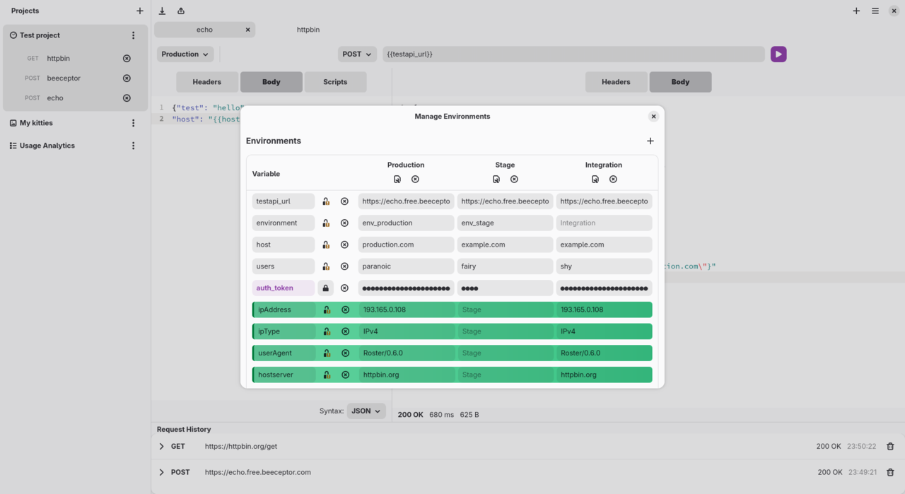 Environment Variables